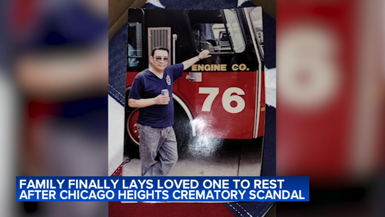 Family lays former Chicago firefighter to rest after cremains ID'd; funeral home lawsuit continues
       — ABC7 Chicago (WLS-TV)