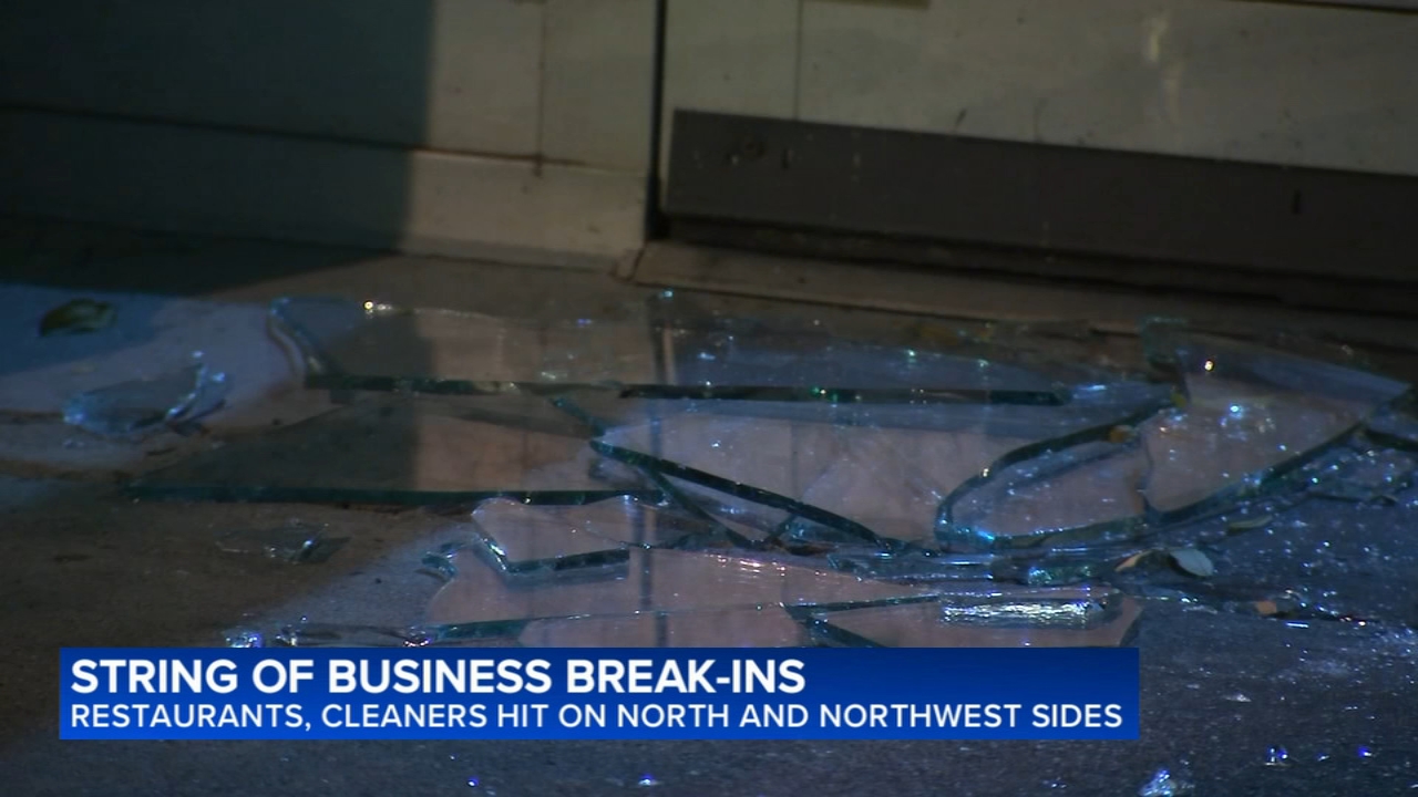 Thieves target at least 5 businesses on North, NW Sides days after Lincoln Park burglary spree
       — ABC7 Chicago (WLS-TV)